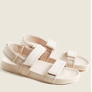 J. Crew pacific sandal sporty leather strap dusty shell
